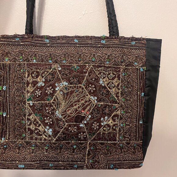 World Finds Handmade Woven Bag | Boho | Artisan - Picture 3 of 5